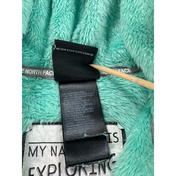 The North Face Denali‎ Fleece Full Zip Hoodie Jacket (Girl's Large) Green - Picture 4 of 12